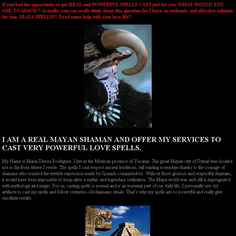 maya love spells